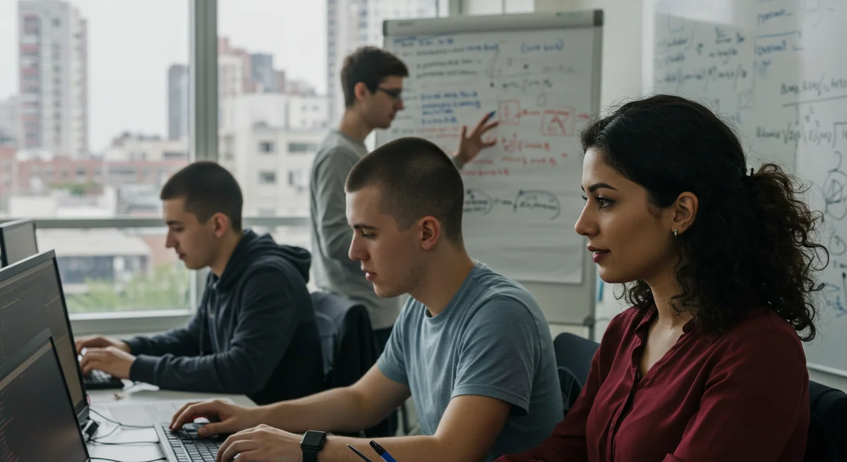 Distributed Agile team collaborating remotely