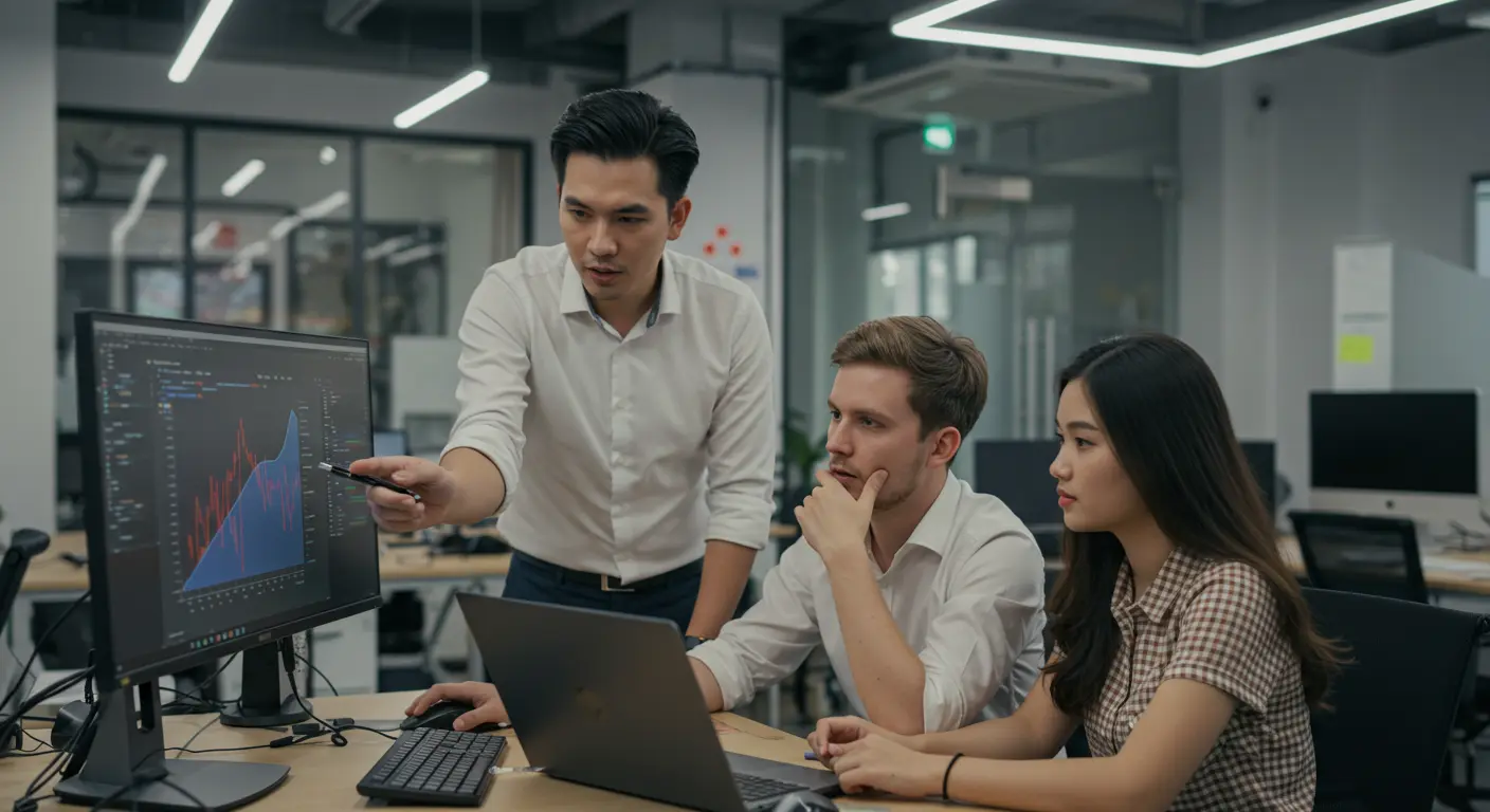 JXT's dedicated development team working on website projects